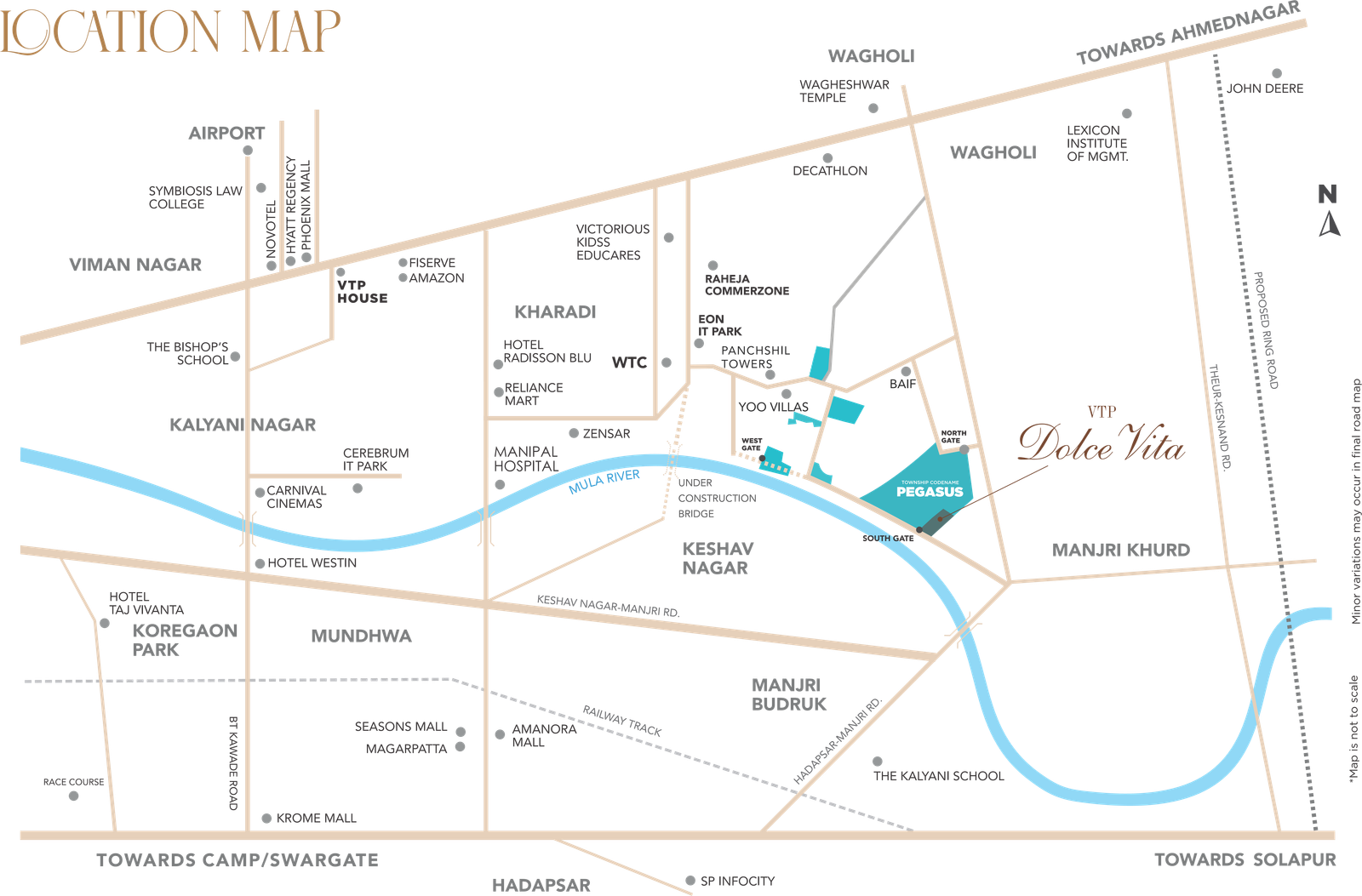 VTP Dolce Vita Location Map